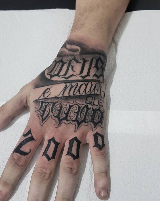 Места нанесения татуировки на руке